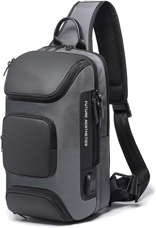 Sling Backpack Sling Bag Crossbody Backpack Shoulder Casual Daypack Rucksack for Men